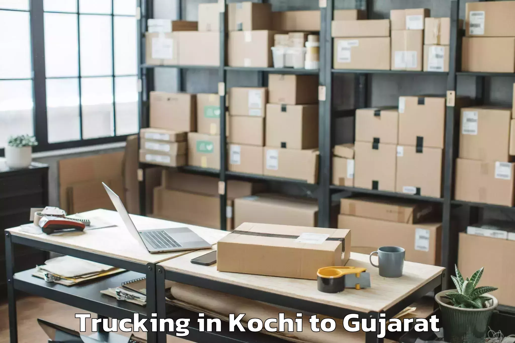 Trusted Kochi to Ghoghamba Trucking